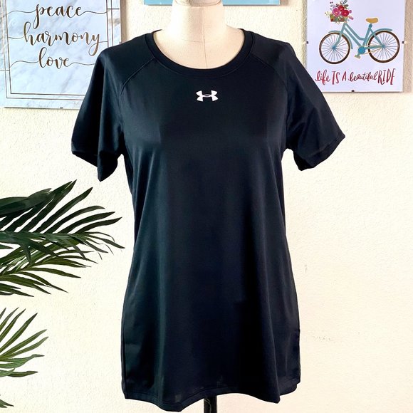 UNDER ARMOUR Women's Black Short Sleeve Locker Tee - Picture 3 of 8